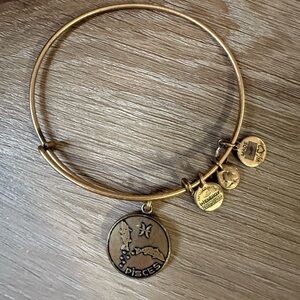 Alex and Ani Gold Pisces Zodiac Bangle Bracelet